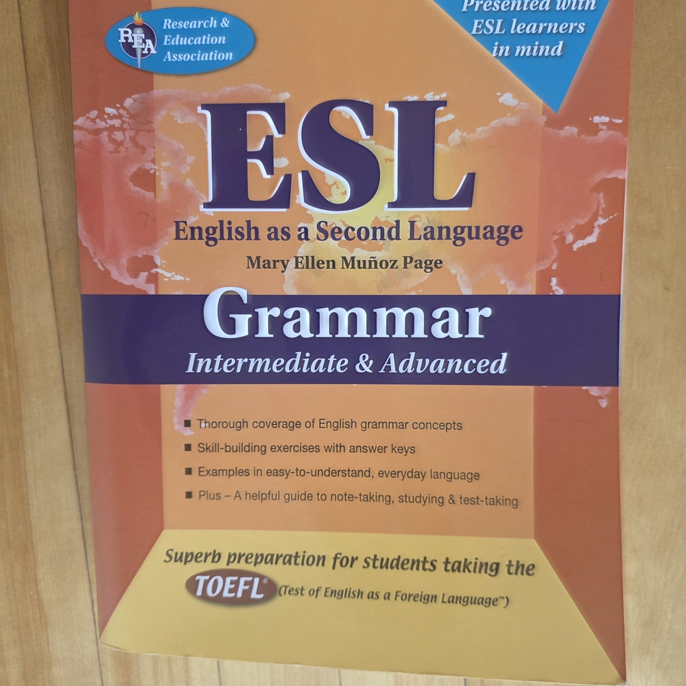 ESL Grammar Intermediate & Advanced Book